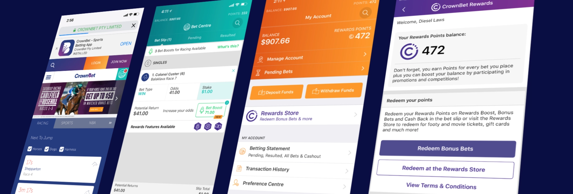 CrownBet App Experience